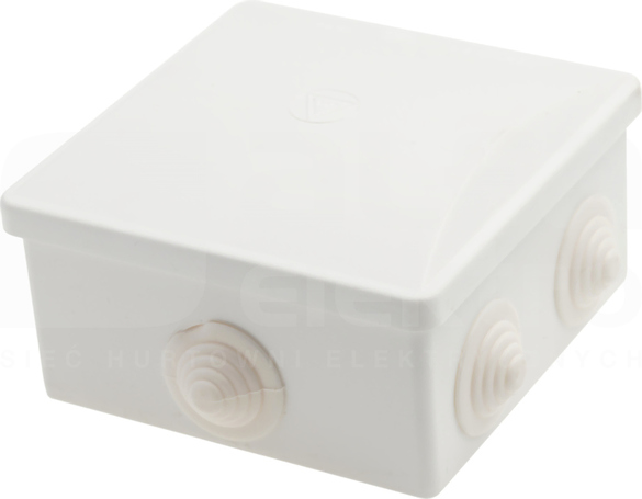 S-BOX 036BO 80x80x40 IP44 KLIK Puszka natynkowa herm.biały