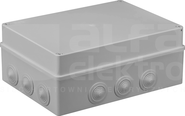 S-BOX 606 300x220x120 IP65 12 dł. Puszka natynkowa