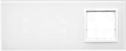 SIMON 54 Touch biała perła Panel dotykowy trzymodułowy