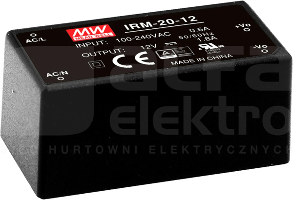 IRM-20-24 21,6W 24VDC 0,9A Zasilacz impulsowy