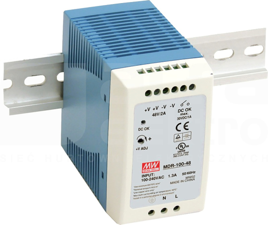 MDR-100 100W 24V/4,0A Zasilacz impulsowy 1 kl.izol