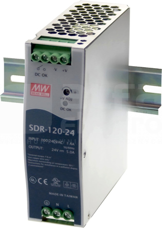 SDR-120 120W 12V/10A Zasilacz impulsowy