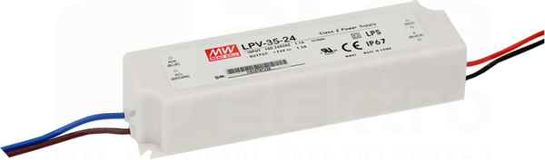 LPV-35 35W 24V/1,5A IP67 Zasilacz LED
