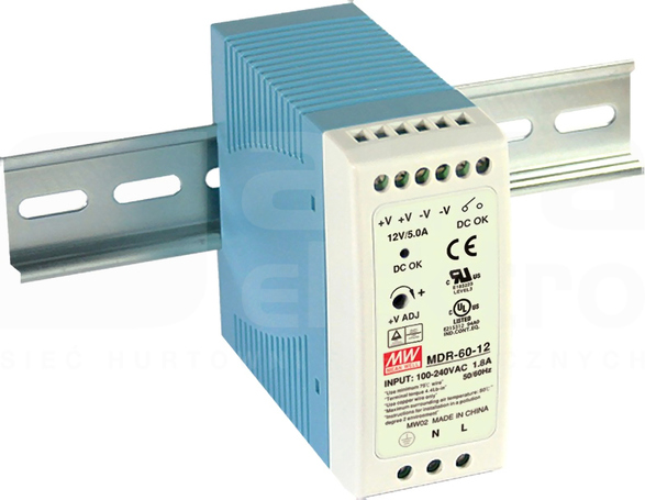 MDR-60 60W 24V/2,5A Zasilacz impulsowy 1 kl.izol