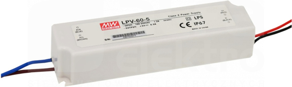 LPV-60 60W 5V 8A IP67 Zasilacz LED