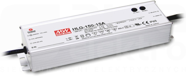 HLG-150H 150W 12V/12,5A IP65 Zasilacz impulsowy
