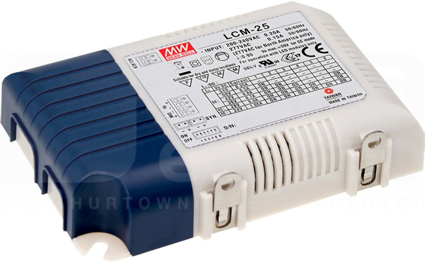 LCM-25 25W 6-54V 0,35-1,05A Zasilacz impulsowy 2 kl.izol