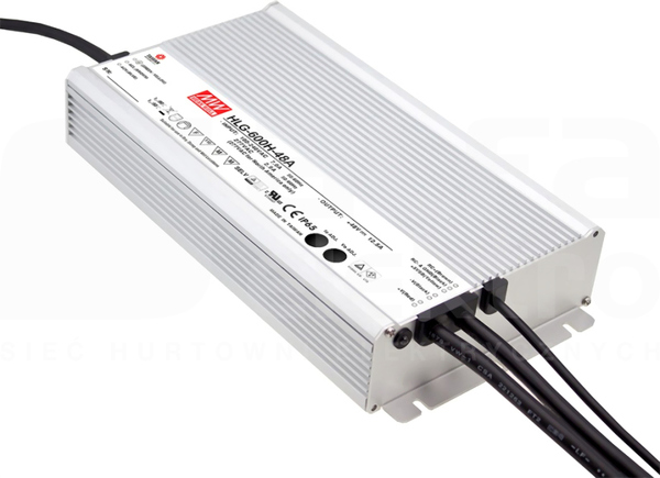 HLG-600H 600W 24V/25A IP65 Zasilacz impulsowy