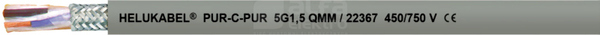 PUR-C-PUR 4G0,75 /500V Przewód ekranowany