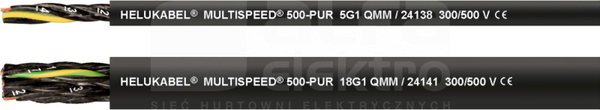 MULTISPEED-500-PUR 3G1,5 Przewód giętki łańcuchowy