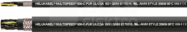 MULTISPEED-500-C-PUR 18G0,75 Przewód giętki łańcuchowy