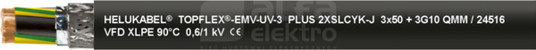 TF-EMV-UV-3PLUS 2XSLCYK-J 3x2,5+3G0,5 Przewód falownikowy