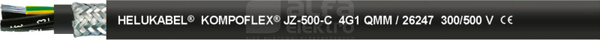 JZ-500-C KOMPOFLEX 5G0,75 Przewód giętki ekranowany