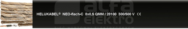 NEO-FLACH-CY 12G1,5 /500V Przewód dźwigowy płaski