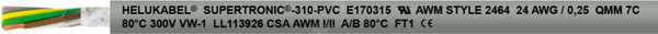 SUPERTRONIC 310-C-PVC 7x0,25 Przewód sterowniczy łańcuchowy