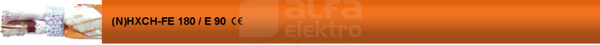 (N)HXCH-FE180/E90 2x2,5/2,5 /1kV Kabel bezhalogenowy ognioodporny silikon