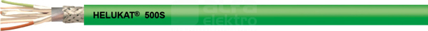 SF/FTP 4x2xAWG26/7 PUR Kat.6A Przewód teleinformatyczny ekranowany