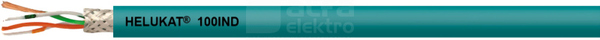 HELUKAT100 IND SF/UTP 2x2xAWG26/7 FRNC niebieski Przewód teleinformatyczny ekranowany