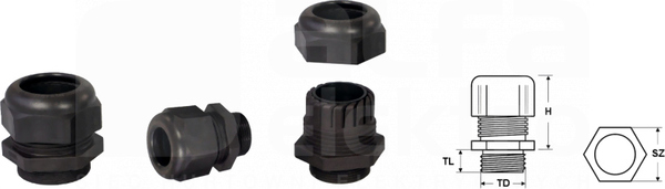 HSK-EX ACTIVE M20x1,5 czarny Dławnica kablowa