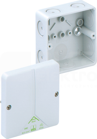 ABOX 040-L 93x93x55 IP65 szary Puszka łączeniowa