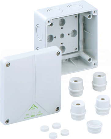 ABOX 060-L 110x110x67 IP65 szary Puszka łączeniowa