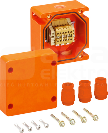 WKE 203RK 115x115x93 3x4mm2 IP66 Puszka przeciwogniowa