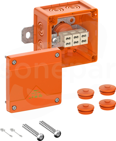 WKE 2 Duo 3P 450VAC IP66 100x100x70mm Puszka rozgałęźna