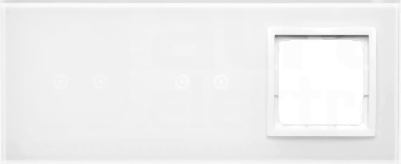 SIMON 54 Touch IP20 biały perła Panel dotykowy trzymodułowy