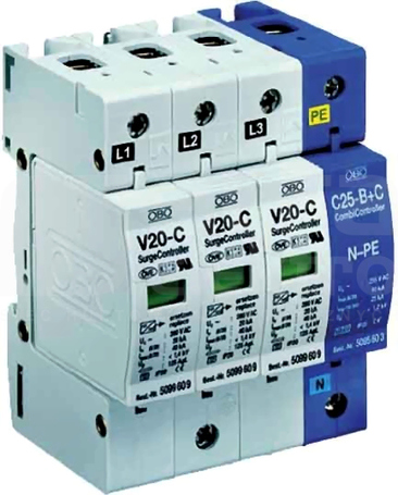 V20-C/3+NPE OGRANICZNIK PRZEPIĘĆ KLASY C