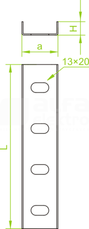 LC40H20 Łącznik ceownika