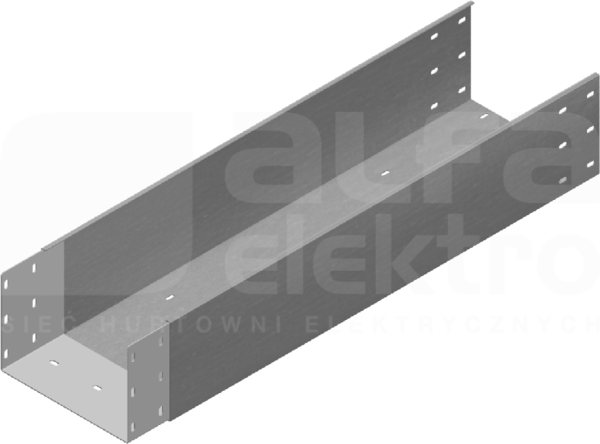 KZLP200H200/2 Korytko pełne z łącznikiem wspaw.