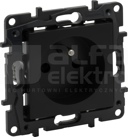 NILOE STEP 2P+Z 16A 230V czarny Gniazdo