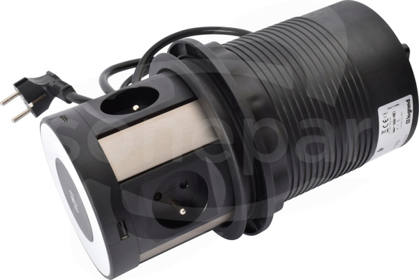 T120:4X2P+Z/2XUSB A+C/IND-2M Kolumna zasilająca z ładowarką indukcyjną