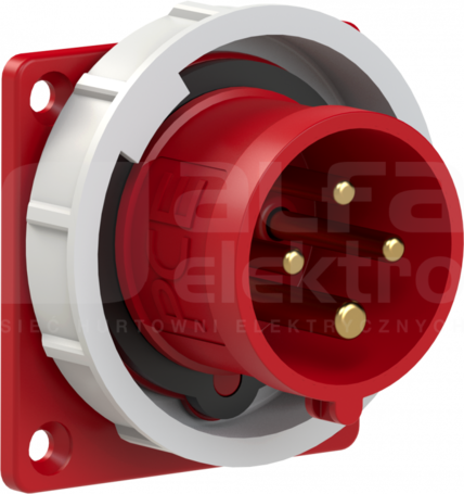 16A 4P 400V IP67 Wtyczka tablicowa prosta