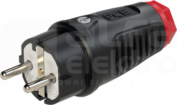 TAURUS2 16A 2P+Z 250V SCHUKO IP54 Wtyczka gumowa