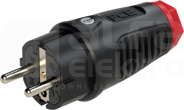 TAURUS2 16A 2P+Z 250V UNI-SCHUKO IP54 Wtyczka gumowa