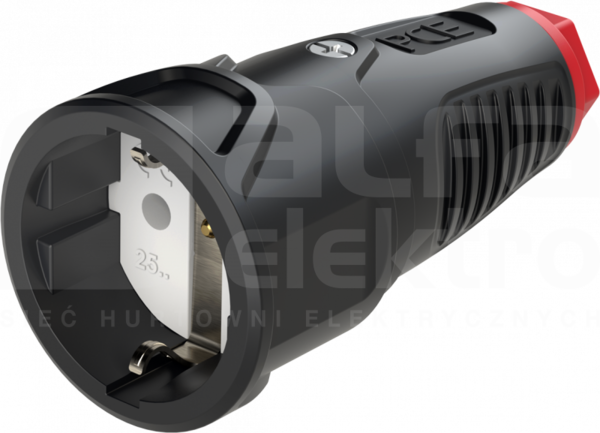 TAURUS2 16A SCHUKO 250V IP20 Gniazdo gumowe