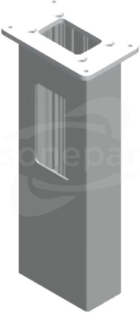 MS10 MOSER 100x300x50mm Fundament aluminiowy