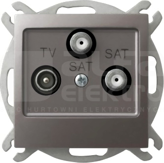 IMPRESJA tytan Gniazdo RTV-SAT z 2 wyjśc.SAT