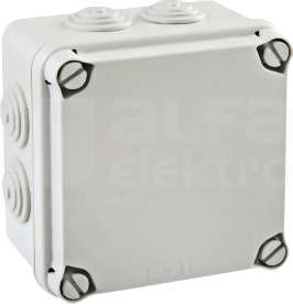 LIGHT 108x108x64 (7xM25) IP66/67 Puszka natynkowa z dławnicami pokrywa pełna