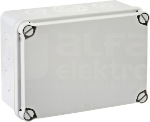 LIGHT 162x116x76 (6xM25 4xM40) IP66/67 Puszka natynkowa z osłabieniami pokrywa pełna