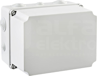 LIGHT 241x180x95 (4xM25 6xM40) IP66/67 Puszka natynkowa z dławnicami pokrywa trans.