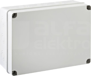 LIGHT 328x239x129 (12xM40) IP66/67 Puszka natynkowa z osłabieniami pokrywa pełna