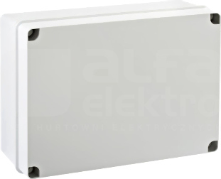 LIGHT 328x239x129 (12xM40) IP66/67 Puszka natynkowa gładka pokrywa pełna