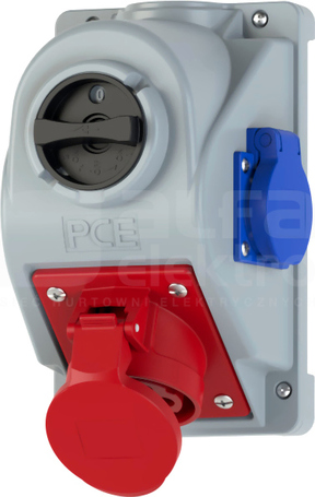 COMBO 32A 5P GS 400V L-0-P IP44 Gniazdo z wyłącznikiem