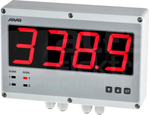 AR540/S2/P/P/RS485/WU Wyświetlacz uniwersalny dwukanałowy