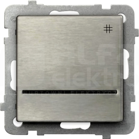 SONATA 16AX IP20 stal inox Łącznik krzyżowy podświetlany