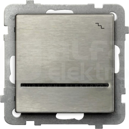 SONATA 16AX IP20 stal inox Łącznik schodowy podświetlany