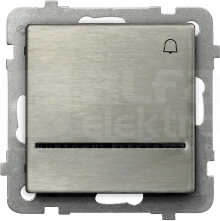 SONATA 10AX IP20 stal inox Przycisk zwierny dzwonek podświetlany