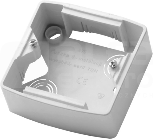 TON wys.32mm biały Puszka instalacyjna pojedyncza